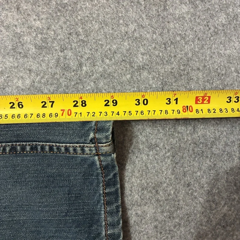 Vintage Y2K Levis 567 Loose Boot Cut Jeans 36x29 Baggy Wide Leg Faded Whiskers